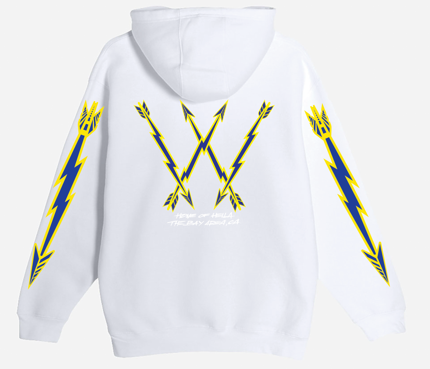 THE BAY SHARPSHOOTERS White Hooded Sweatshirt