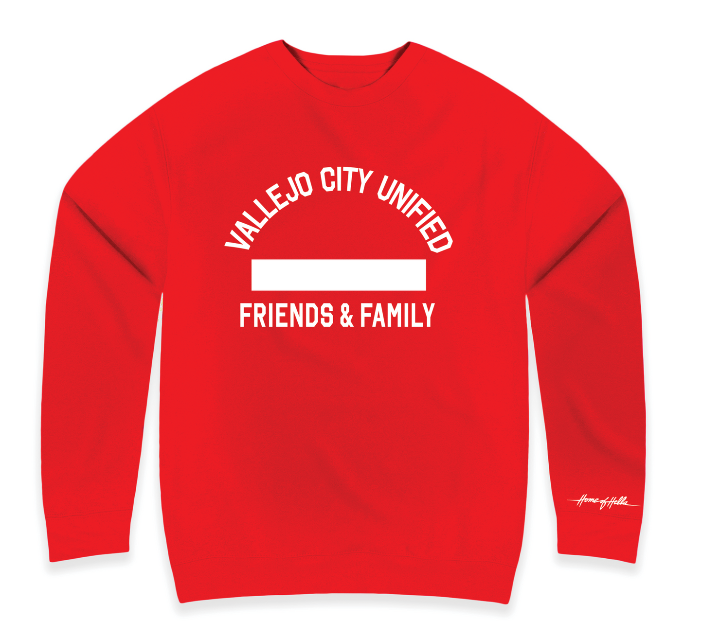 VALLEJO CITY UNIFIED FRIENDS & FAMILY Crewneck Sweatshirt