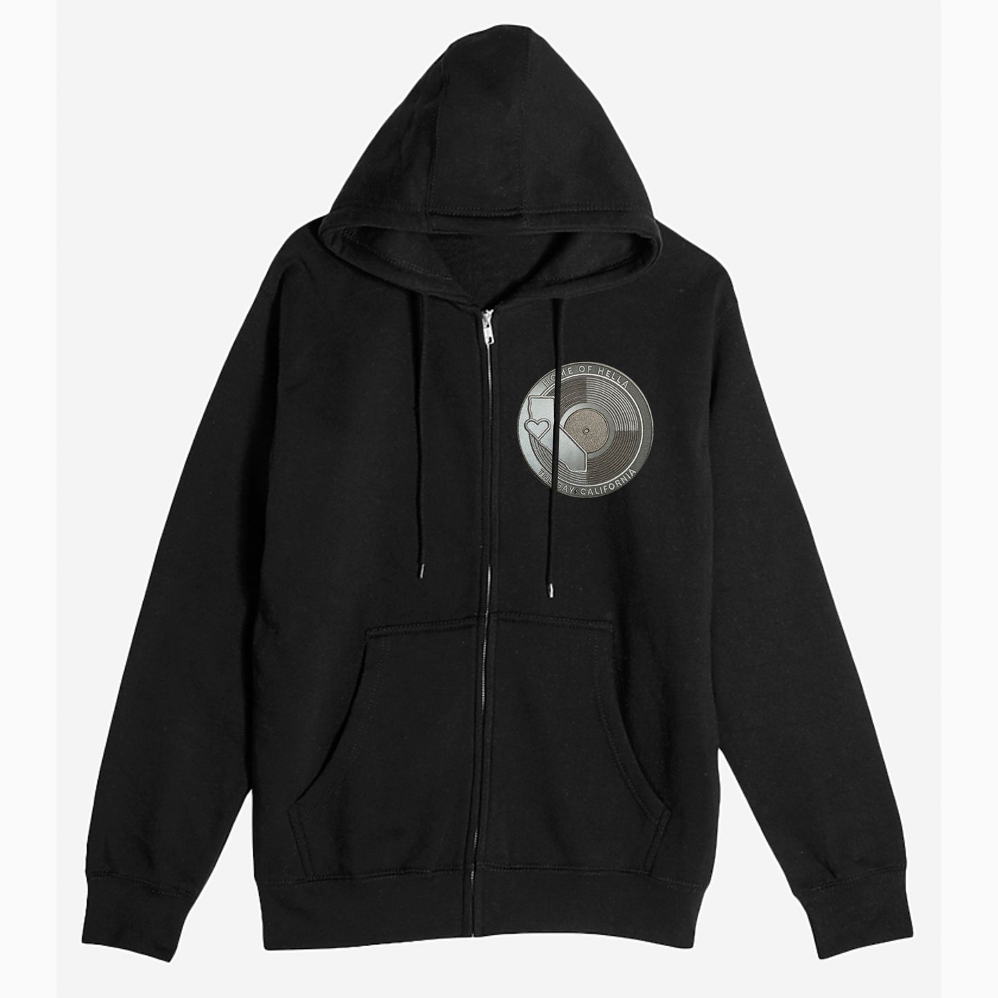 CLASSIC LOGO Reflective Hooded Zip-up Sweatshirt