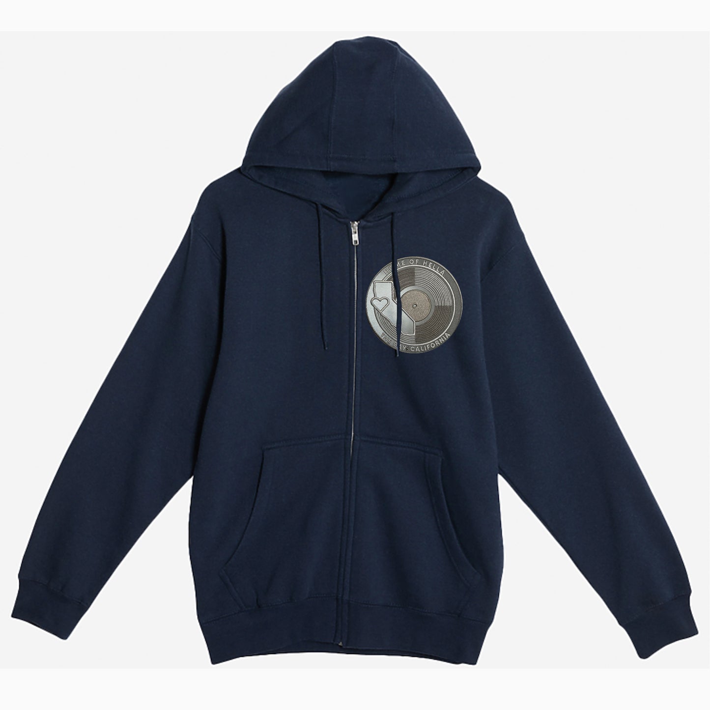 CLASSIC LOGO Reflective Hooded Zip-up Sweatshirt