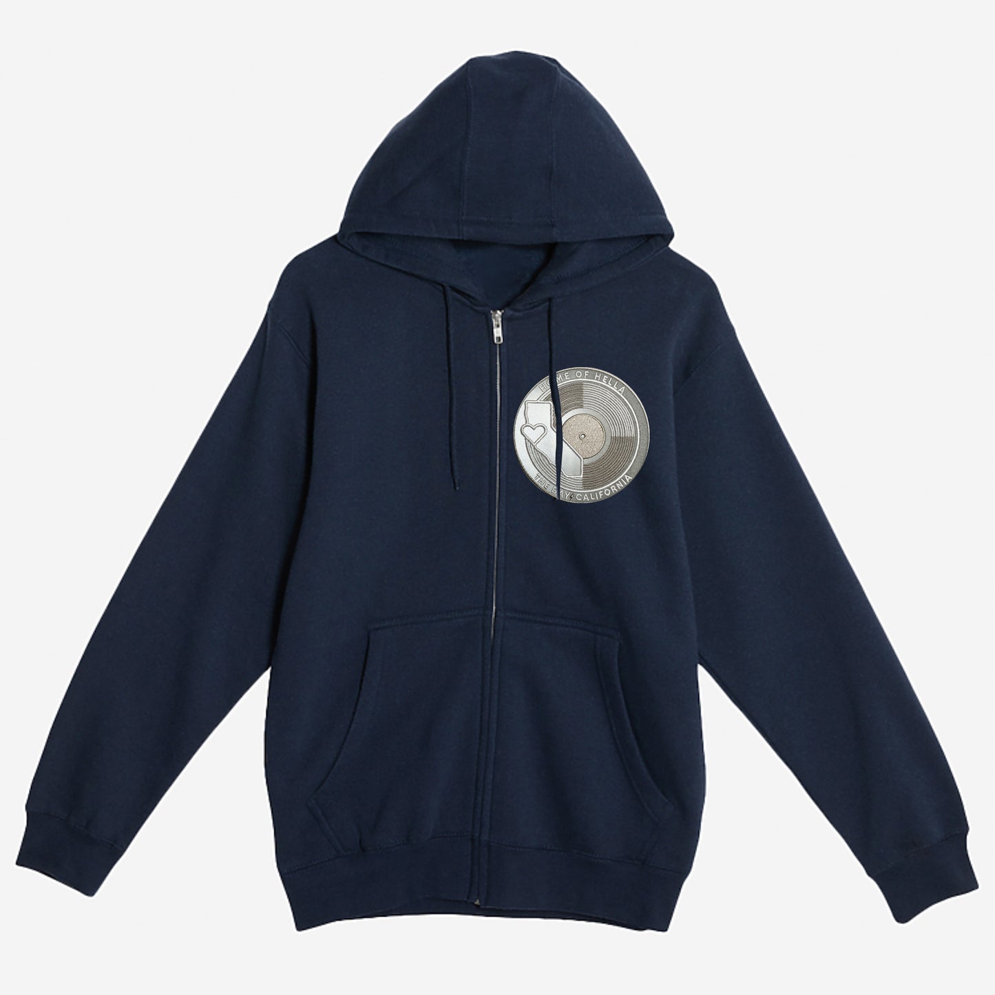 CLASSIC LOGO Reflective Hooded Zip-up Sweatshirt