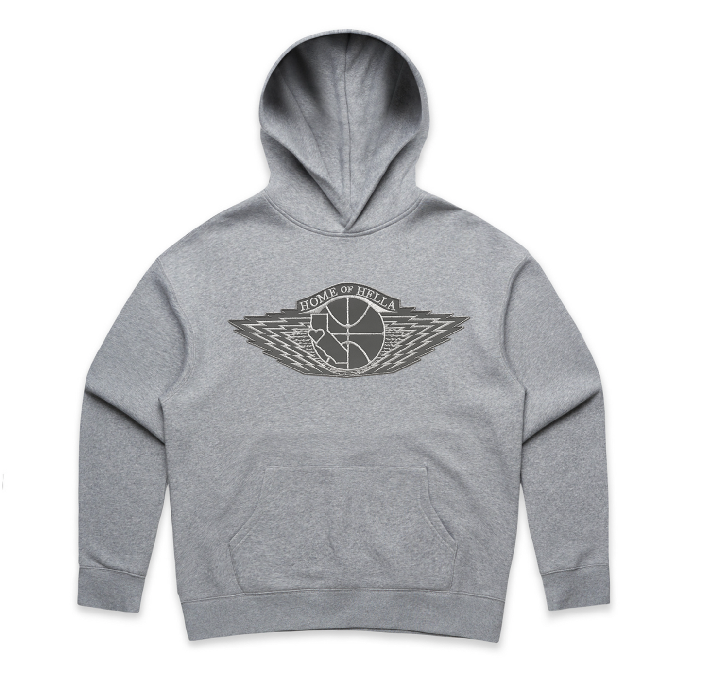 W-RINGS (BASKETBALL VERSION) Reflective Silver Hooded Sweatshirt