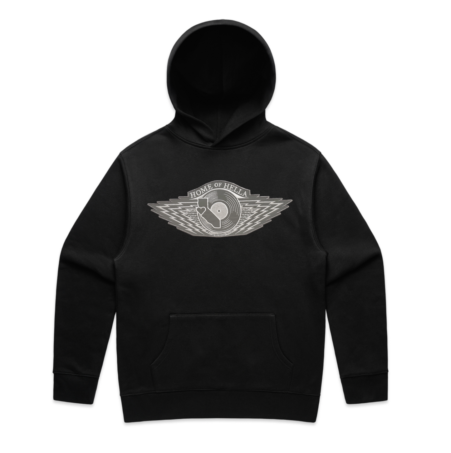 W-RINGS (MUSIC VERSION) Reflective Silver Hooded Sweatshirt