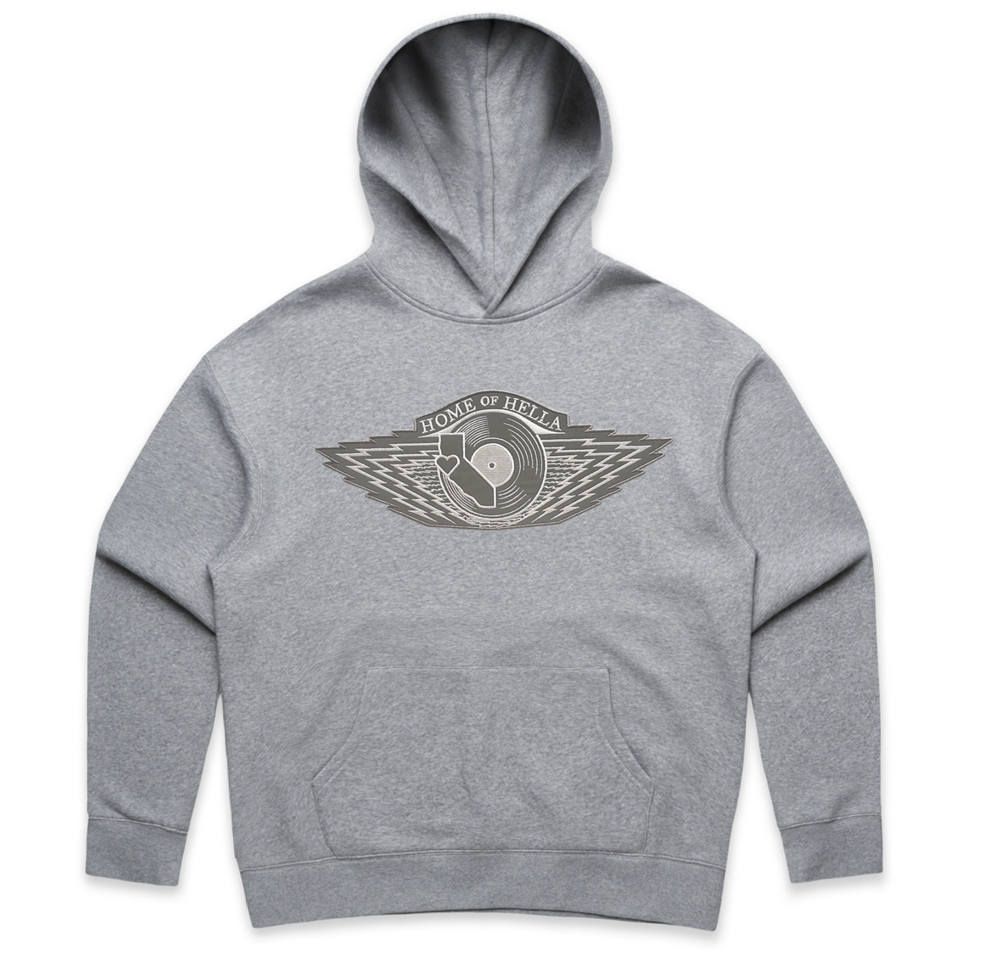 W-RINGS (MUSIC VERSION) Reflective Silver Hooded Sweatshirt