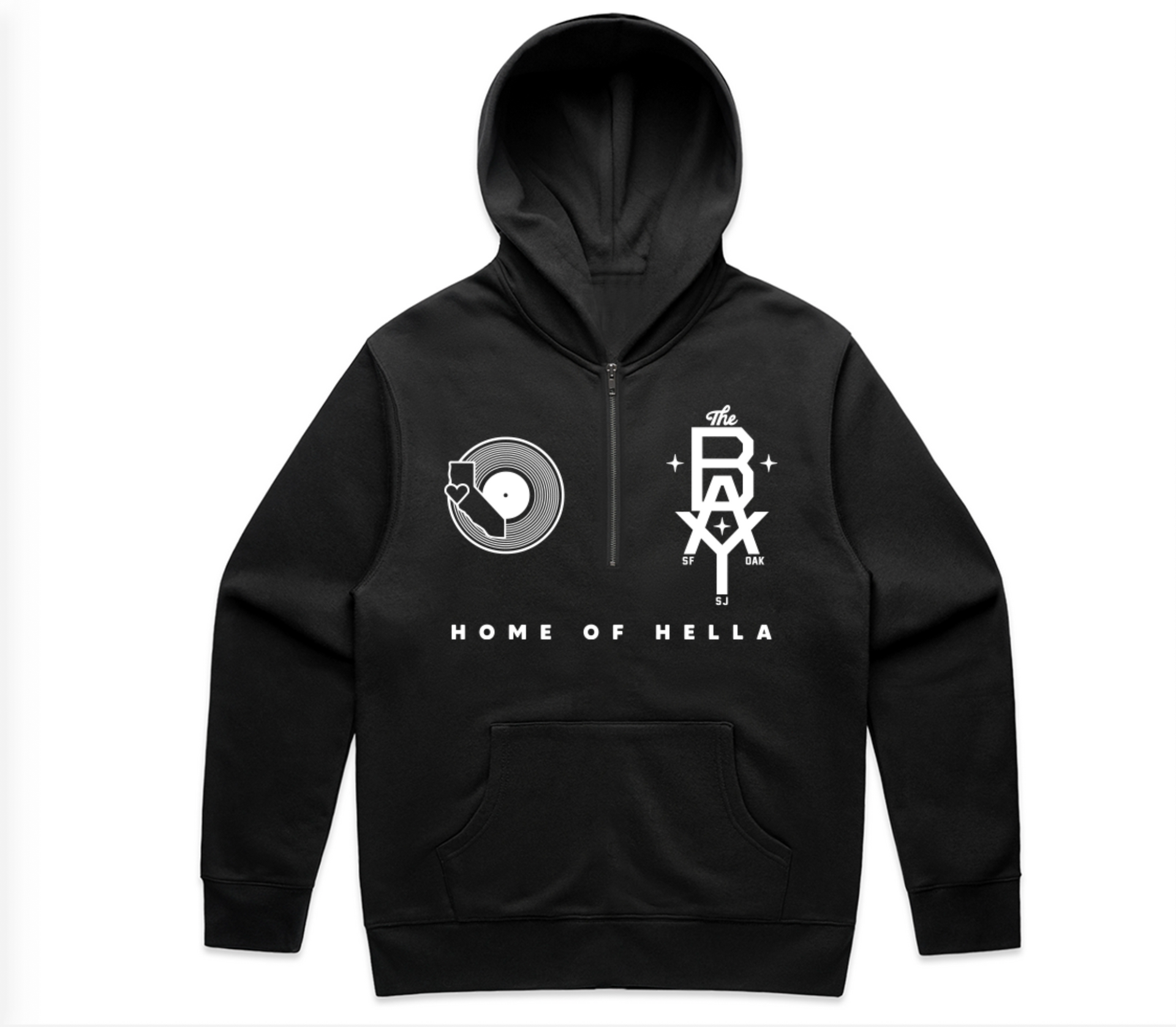 BAY INTERLOCKED KIT HALFZIP HOODED SWEATSHIRT – Home of Hella