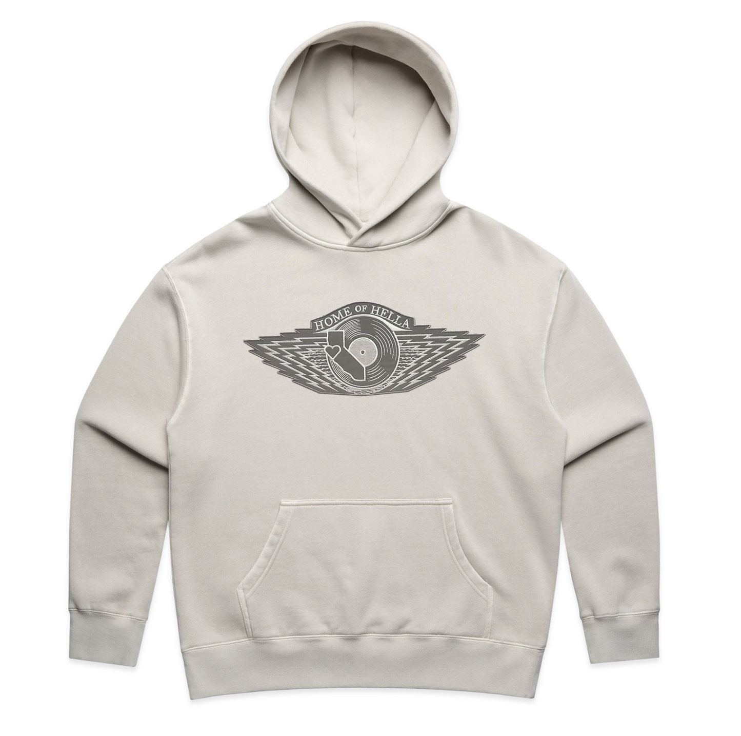 W-RINGS (MUSIC VERSION) Reflective Silver Hooded Sweatshirt