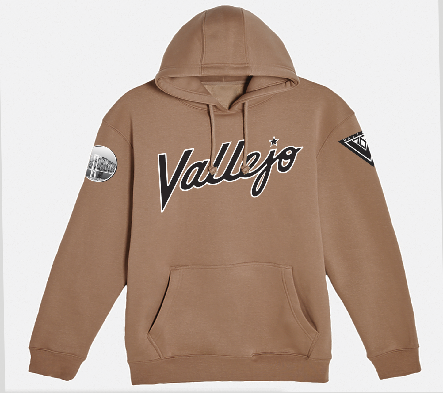 Vallejo Classic Script Hooded Pullover Sweatshirt