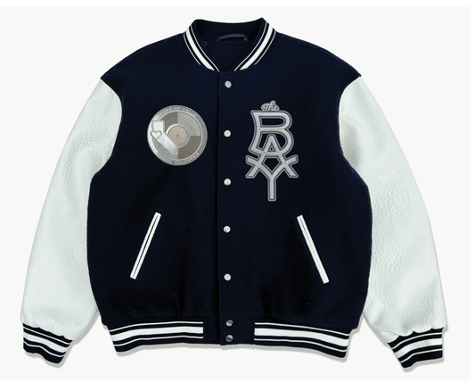 The BAY Heritage Wool & Vegan Leather Letterman Jacket