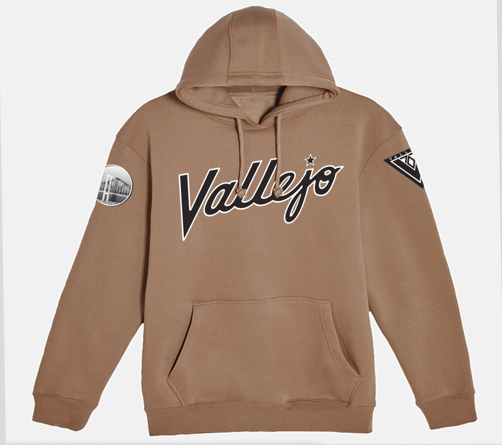Classic Script Hooded Sweatshirt 古着 Vallejo Classic Script Hooded Pullover Sweatshirt – Home of Hella
