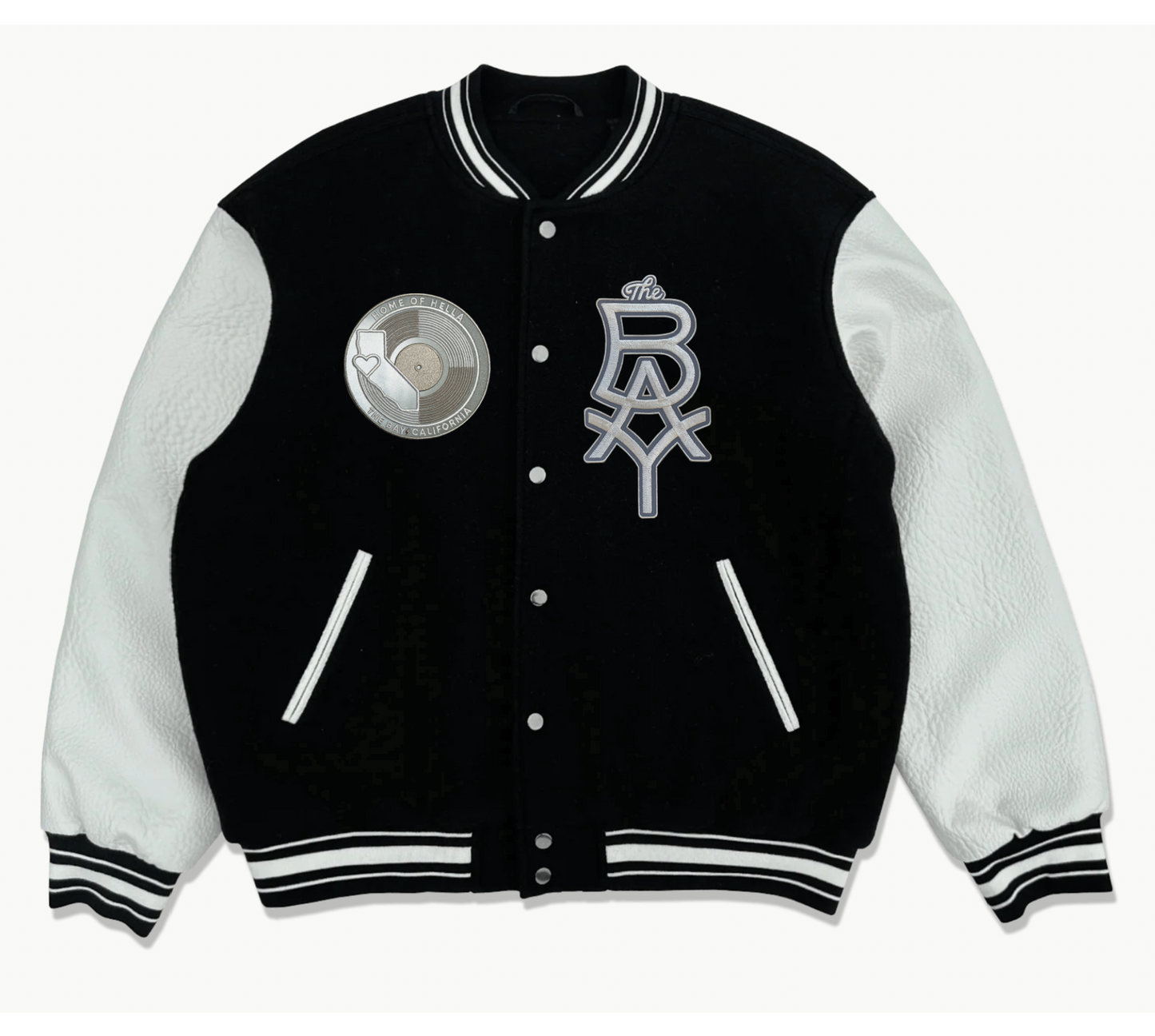 The BAY Heritage Wool & Vegan Leather Letterman Jacket