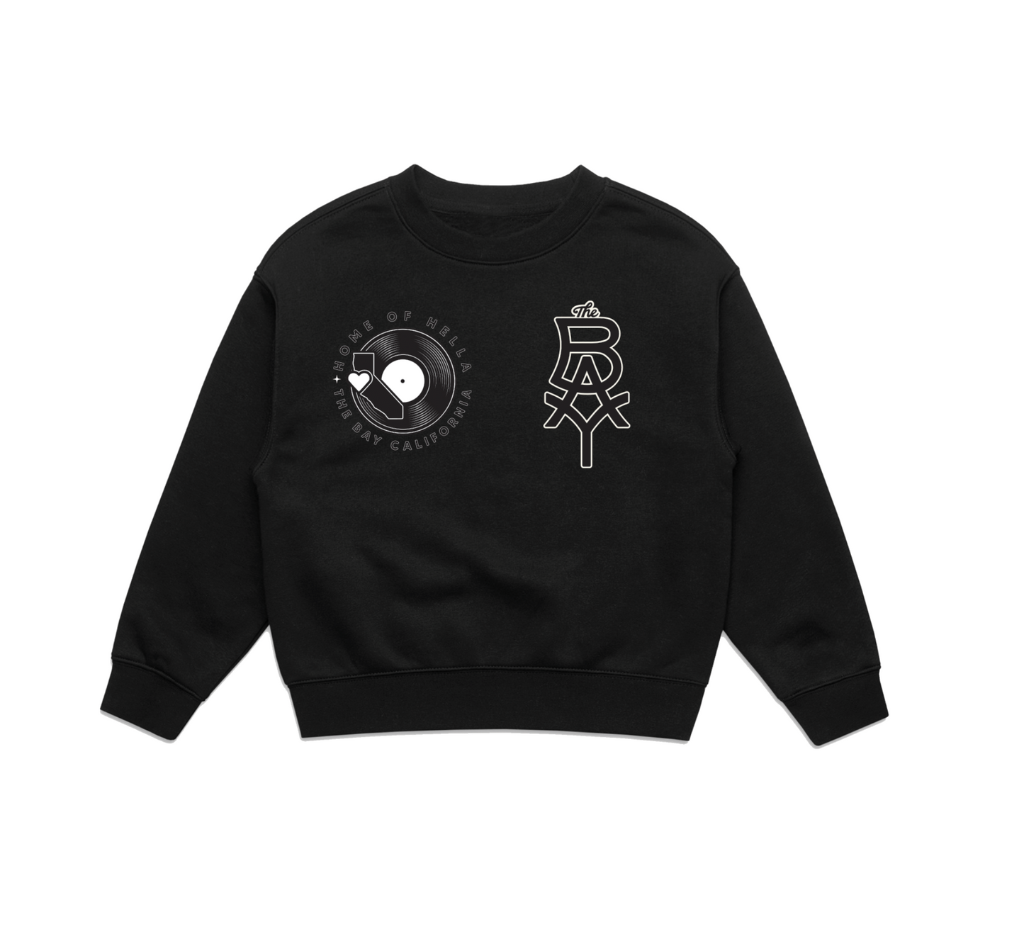 KIDS/YOUTH The Bay Heritage + Record Logo Crewneck Sweatshirt