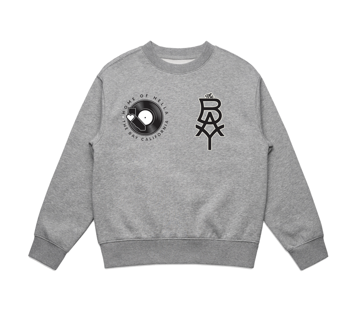 KIDS/YOUTH The Bay Heritage + Record Logo Crewneck Sweatshirt