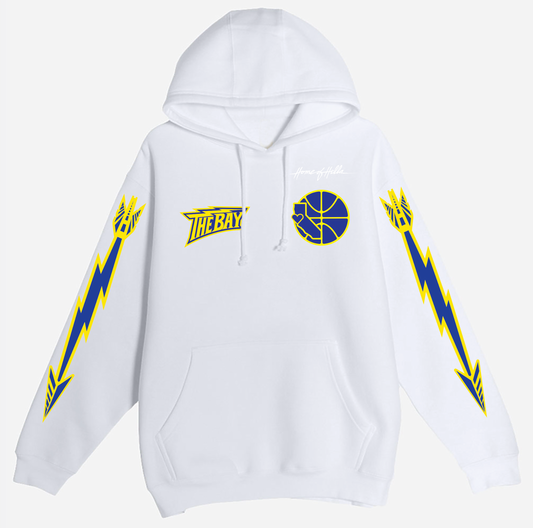 THE BAY SHARPSHOOTERS White Hooded Sweatshirt