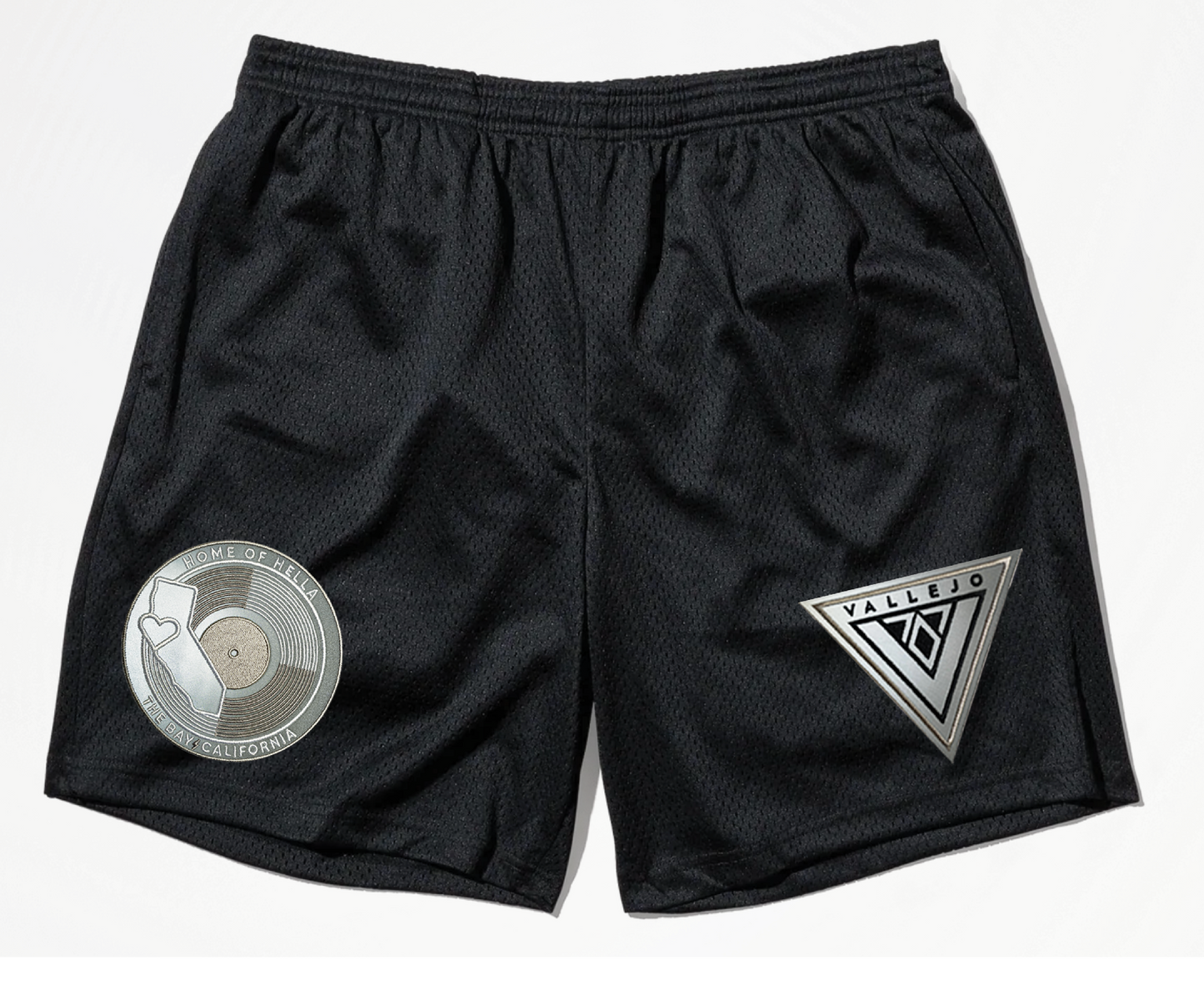 VALLEJO V707 Vacation Shorts Deluxe Edition with Classic Record logo patch (Icy Blue)