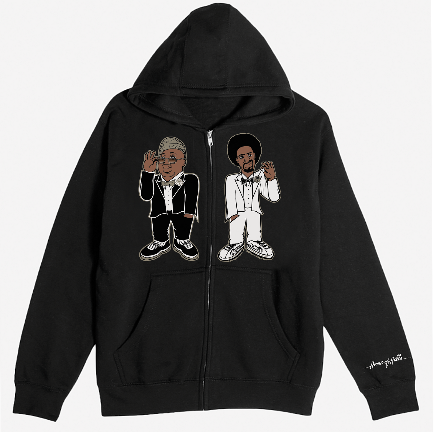 Hyphy Tunes Zip Up Hooded Sweatshirt