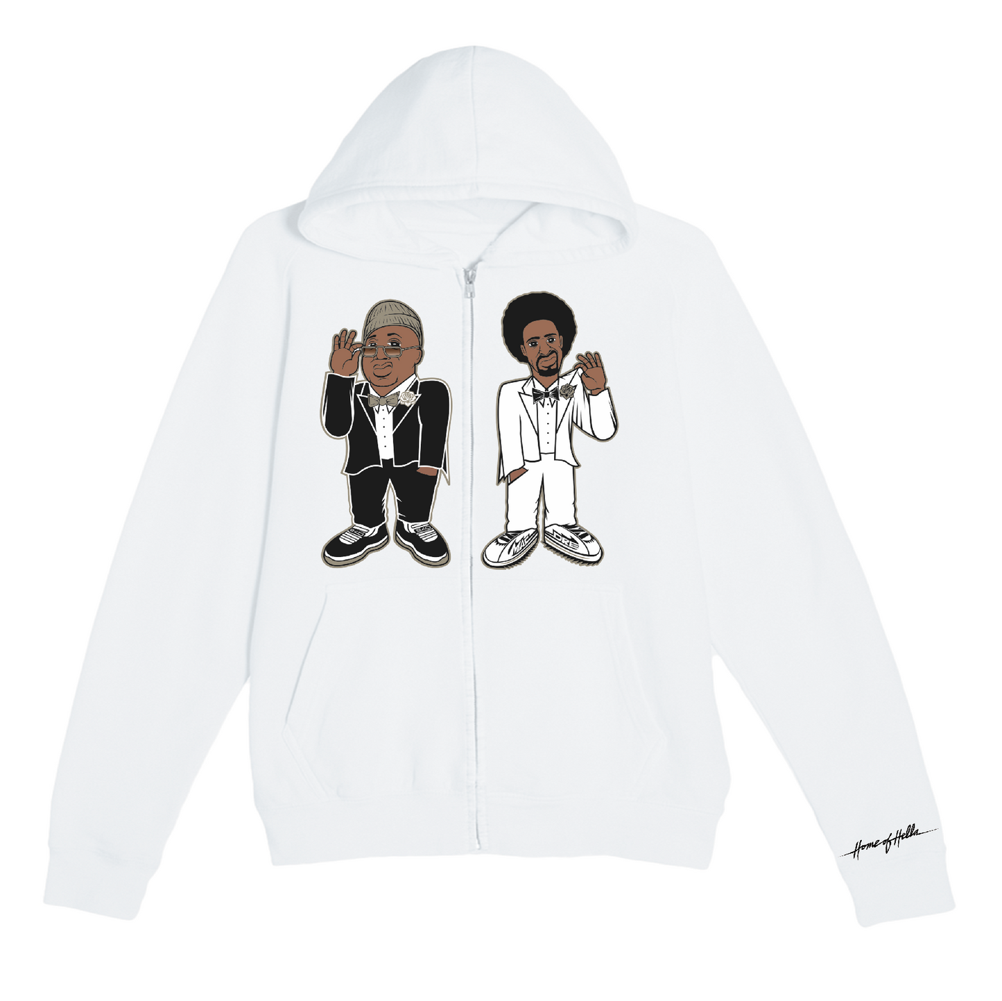 Hyphy Tunes Zip Up Hooded Sweatshirt