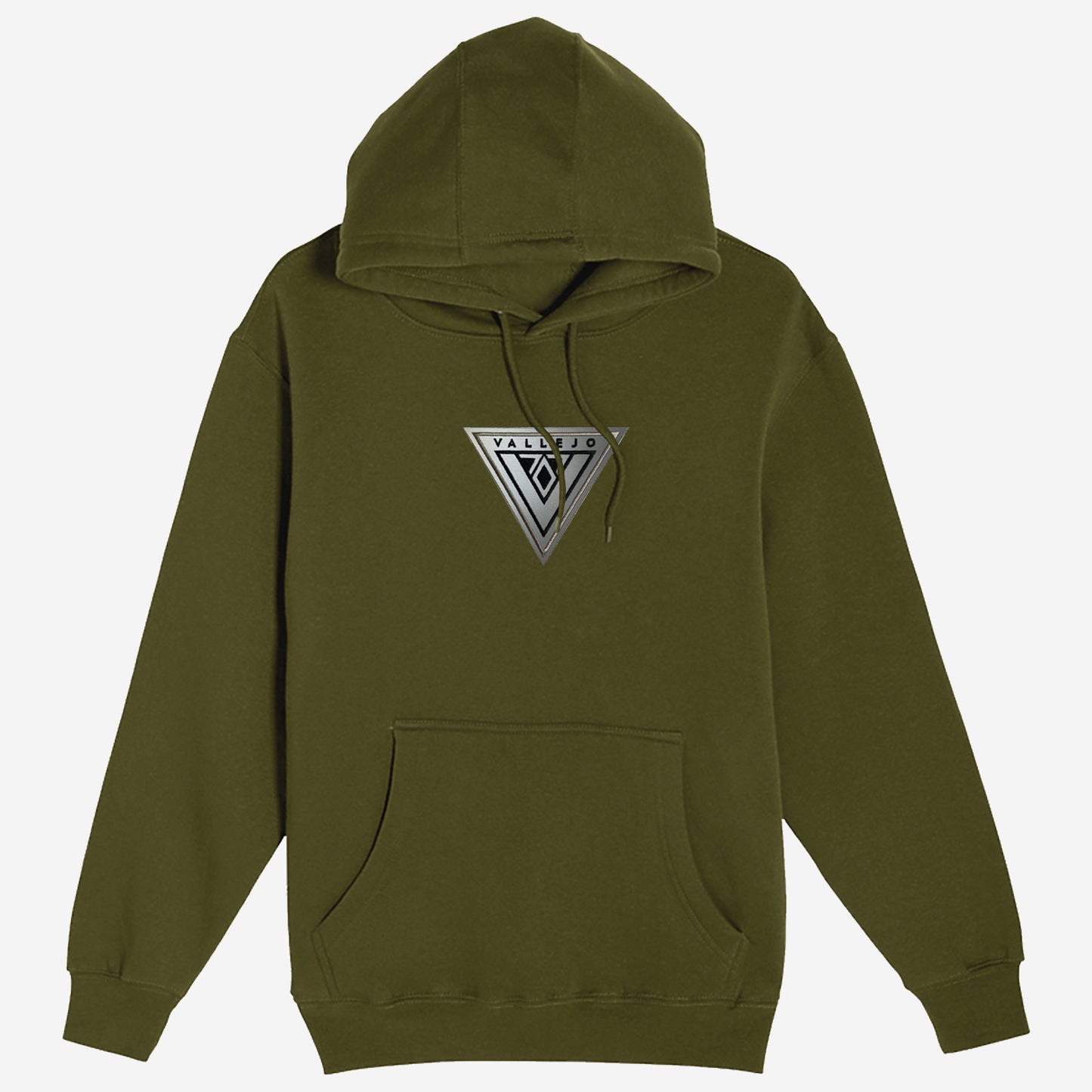 V707 VALLEJO Reflective Emblem (Center Chest) Hooded Sweatshirt (Seasonal Colors)