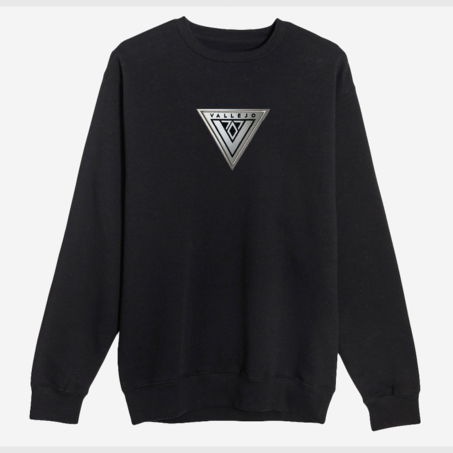 V707 VALLEJO Reflective Crewneck Sweatshirt (Center Chest Emblem)