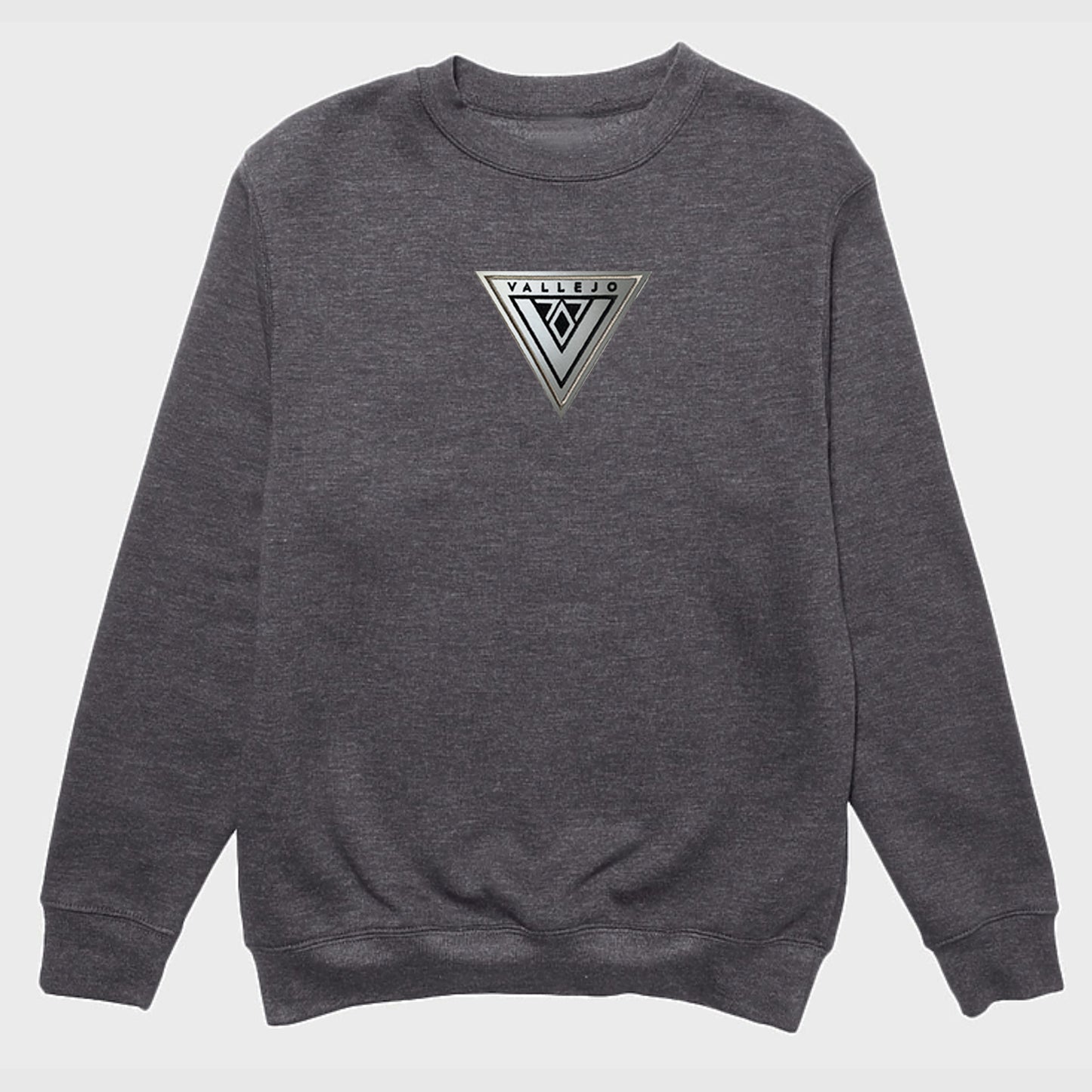 V707 VALLEJO Reflective Crewneck Sweatshirt (Center Chest Emblem)