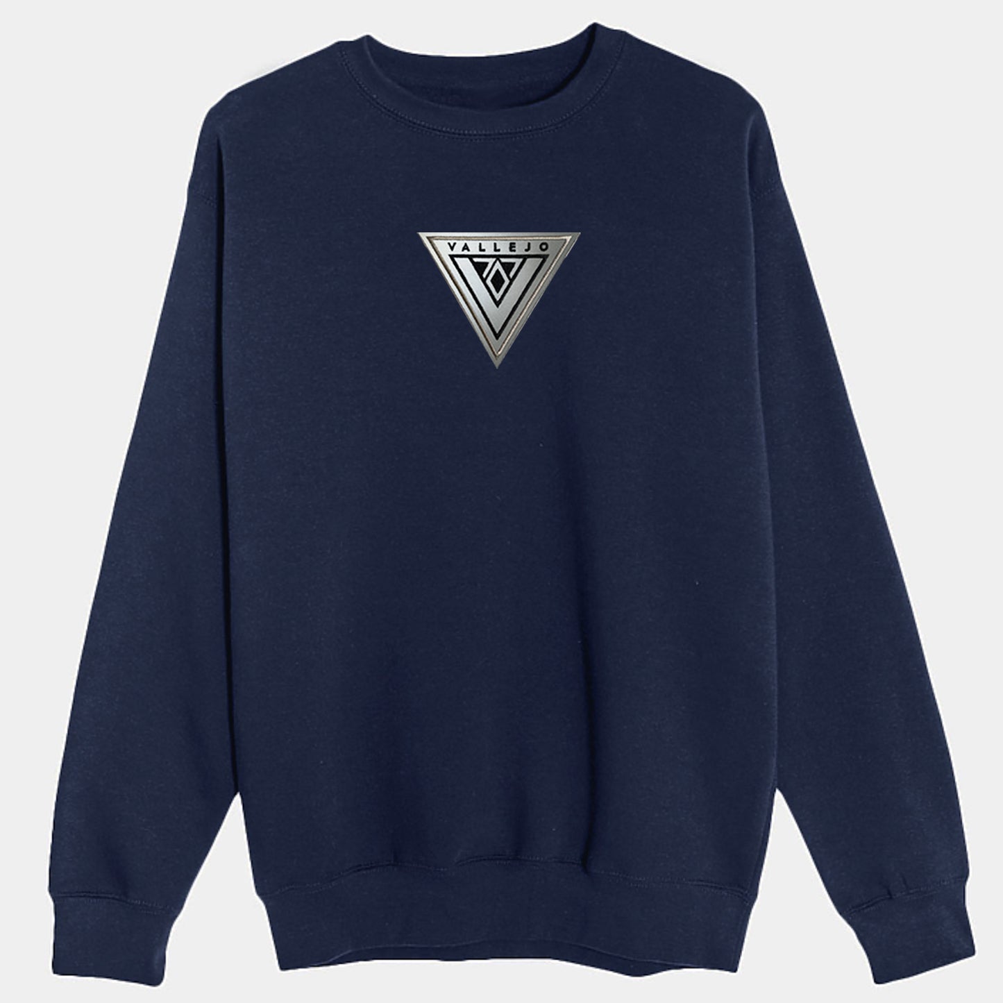 V707 VALLEJO Reflective Crewneck Sweatshirt (Center Chest Emblem)