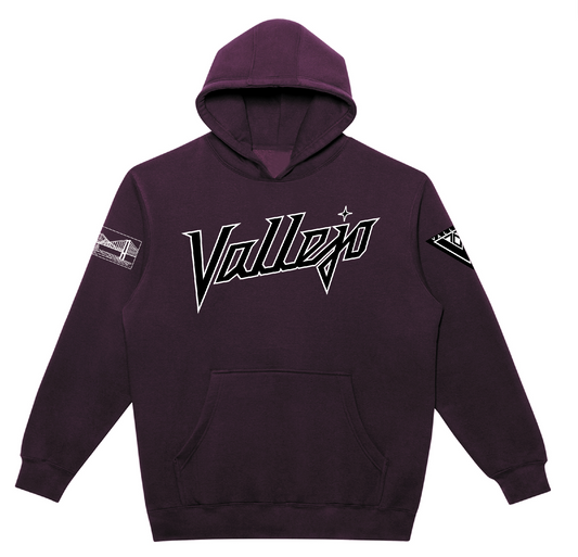 Vallejo Future Script Hooded Pullover Sweatshirt