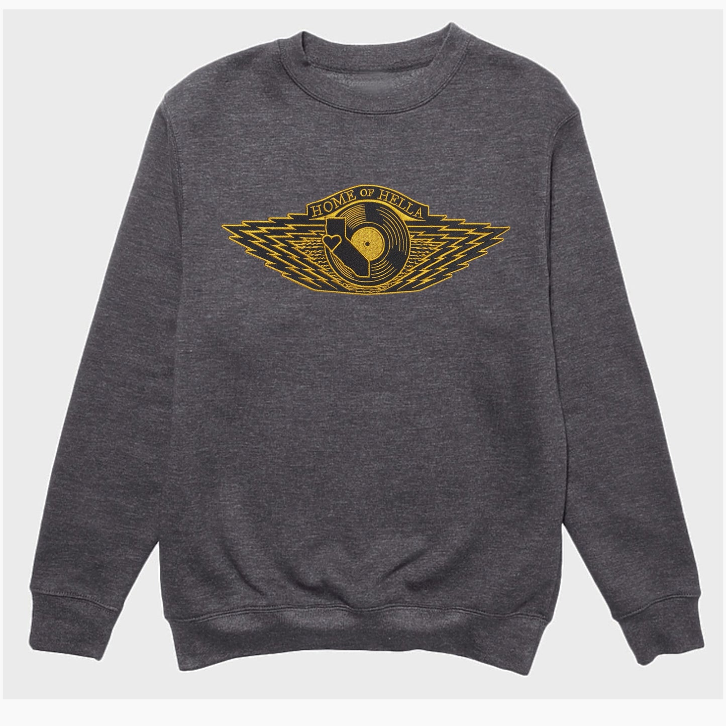 W-RINGS(MUSIC VERSION) Black+Gold Crewneck Sweatshirt