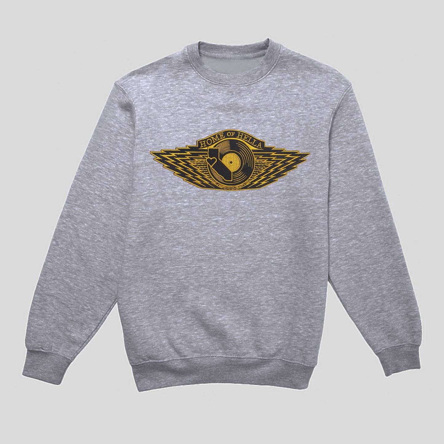 W-RINGS(MUSIC VERSION) Black+Gold Crewneck Sweatshirt