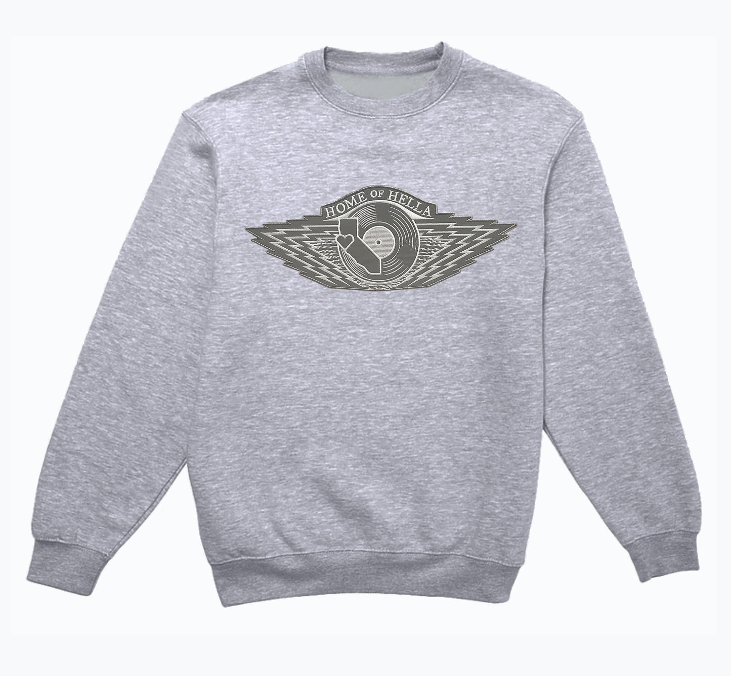 W-RINGS (MUSIC VERSION) Reflective Silver Crewneck Sweatshirt