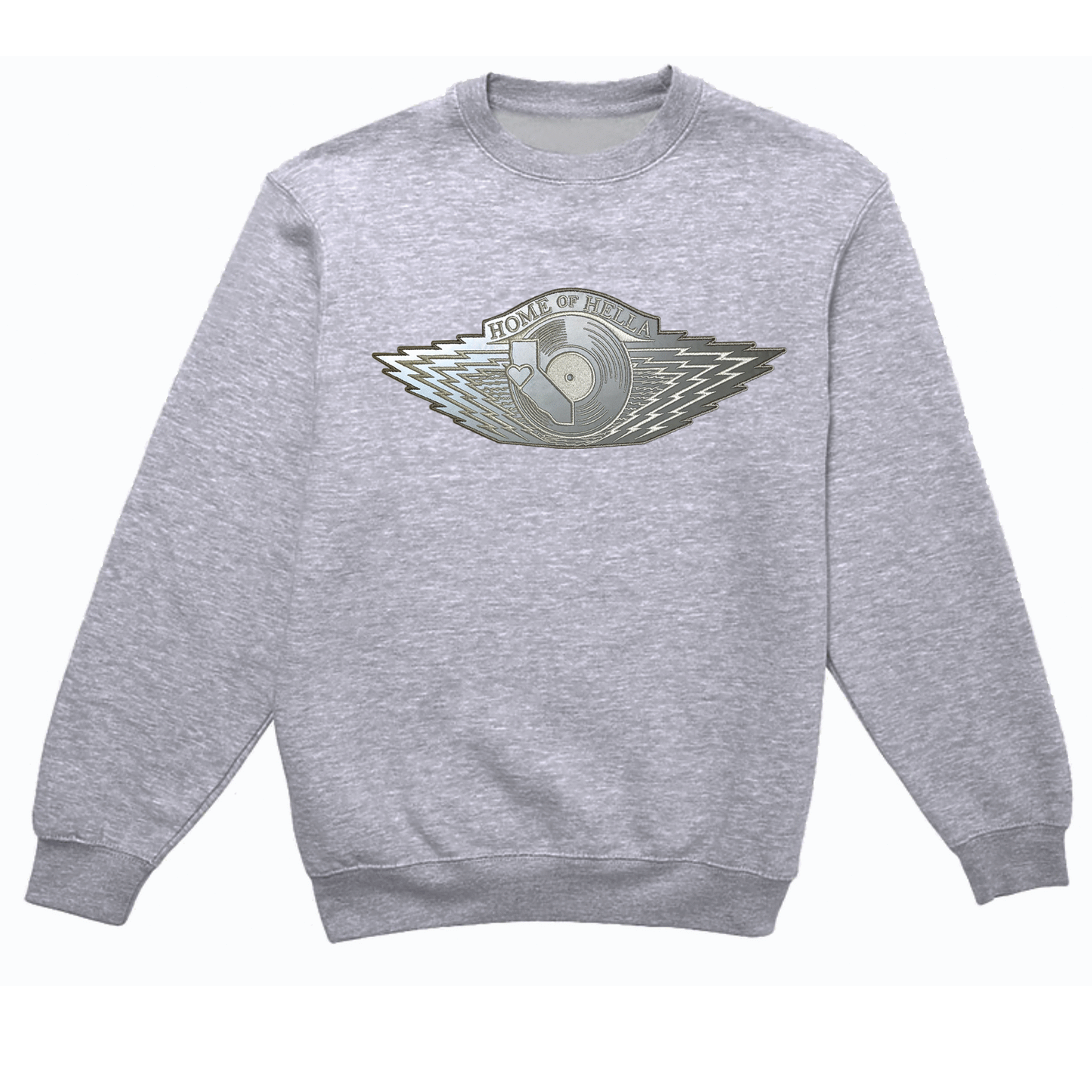 W-RINGS (MUSIC VERSION) Reflective Silver Crewneck Sweatshirt